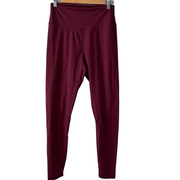 Sunzel High Rise Maroon Workout Leggings Womens size XL - Picture 1 of 6